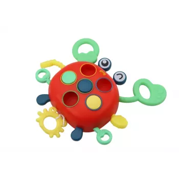 LEAN TOYS Crab Sensory Interactive Educational Toy For Children Teether