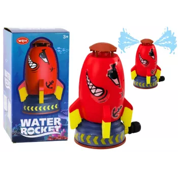 LEAN TOYS Ūdens raķetes un smidzinātāja palaidējs Red Shark