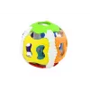LEAN TOYS Sensoriskā Bumba Mazulim, Gumija, Gaismas, Skaņas, Krāsaina