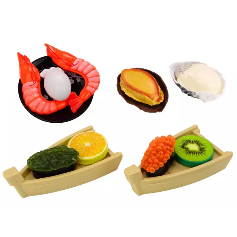 LEAN TOYS Sushi Toy Set, Shrimp Accessories for Children, 24 Pieces