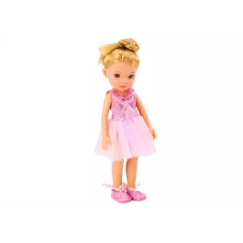 LEAN TOYS Ballerina Doll Pink Ballerina Accessories Dress Set