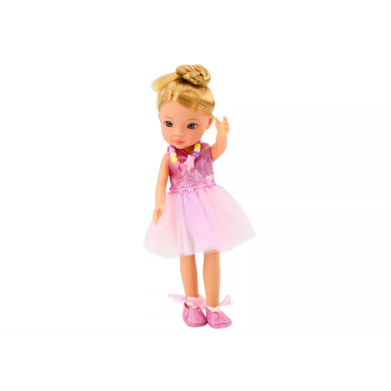 LEAN TOYS Ballerina Doll Pink Ballerina Accessories Dress Set