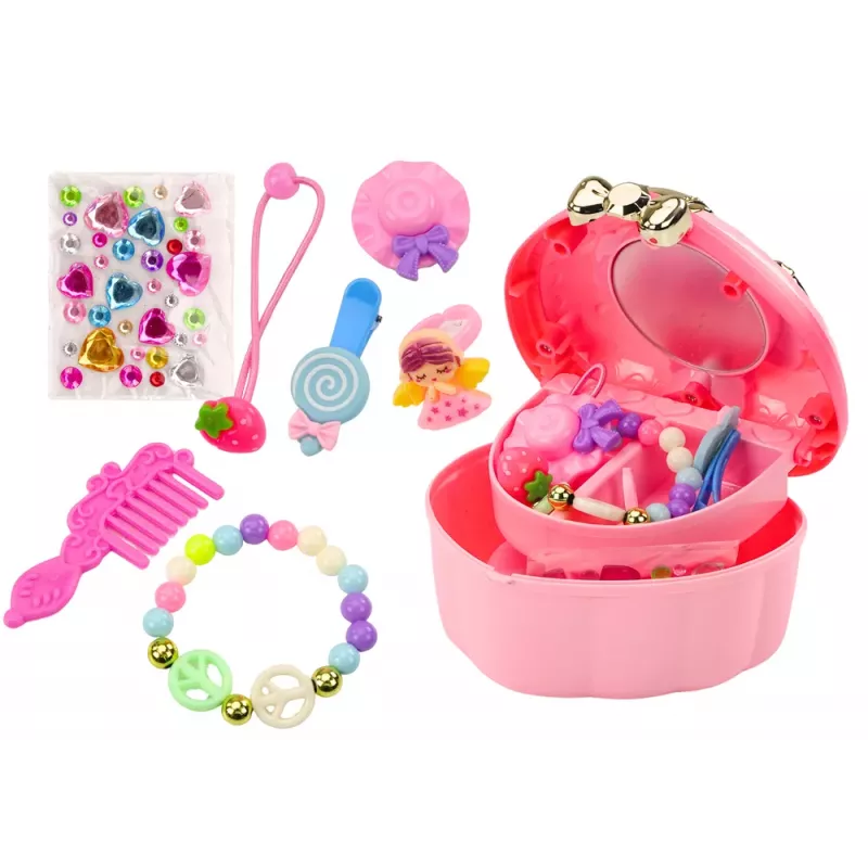 LEAN TOYS Set: Chest, Heart Box, Jewelry Box, Accessories MIX