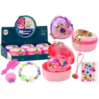 LEAN TOYS Set: Chest, Heart Box, Jewelry Box, Accessories MIX