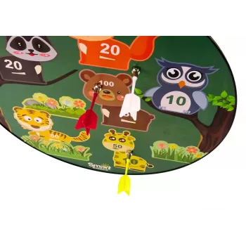 LEAN TOYS Magnetic Animals Green Arcade Darts Game