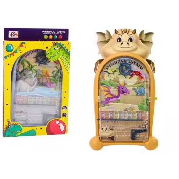 LEAN TOYS Arcade Game Pinball Dinosaurs Dragon Stand Beige