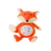 LEAN TOYS Plush Teddy Bear Sleeping Lights Sounds Night and Day Mode Fox