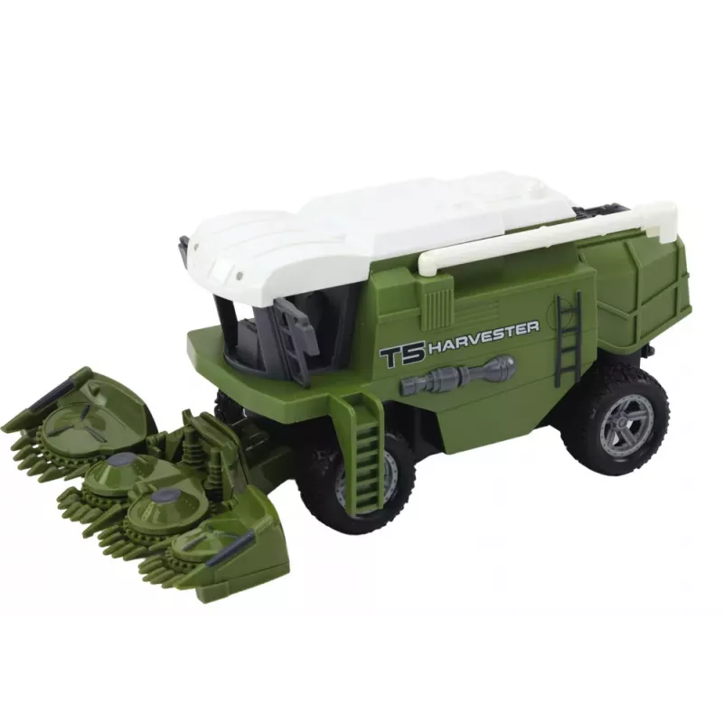 Vadāmais kombains LEAN TOYS RC Agricultural Combine Harvester Remotely Controlled Agricultural Machine Green