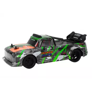 LEAN TOYS RC Remote Control Car 1:16 Rubber Drift Wheels Gray-Green