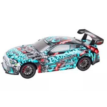 LEAN TOYS Large Remote Controlled RC Sports Car 1:8 Lights Sounds Graffiti
