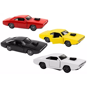 LEAN TOYS Driven Car 1:32 Lights Sounds White Red Black Yellow