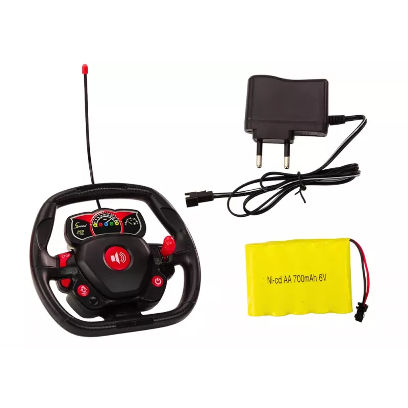 LEAN TOYS RC Remote Controlled Sports Car with Opening Doors Red 1:12