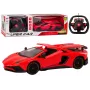 LEAN TOYS RC Remote Controlled Sports Car with Opening Doors Red 1:12