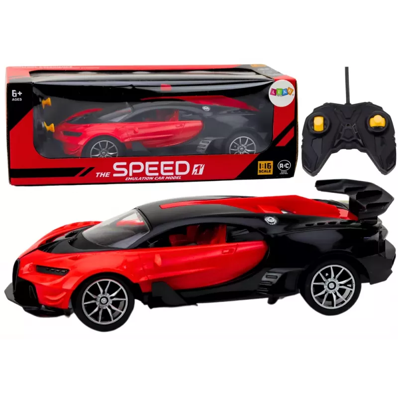 LEAN TOYS Remote Controlled Sports Car Red 1:16 RC Car