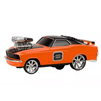 LEAN TOYS Remote Control Car 1:18 Drift 360 Lights Sounds Orange