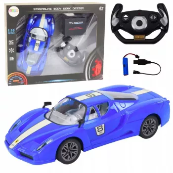 LEAN TOYS Remote Control Sports Car 1:16 R/C Blue