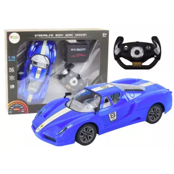 LEAN TOYS Remote Control Sports Car 1:16 R/C Blue