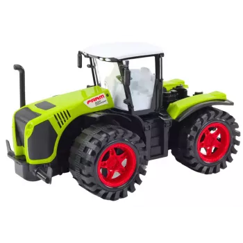 LEAN TOYS Farm Tractor Large Friction Drive Green Agricultural Vehicle
