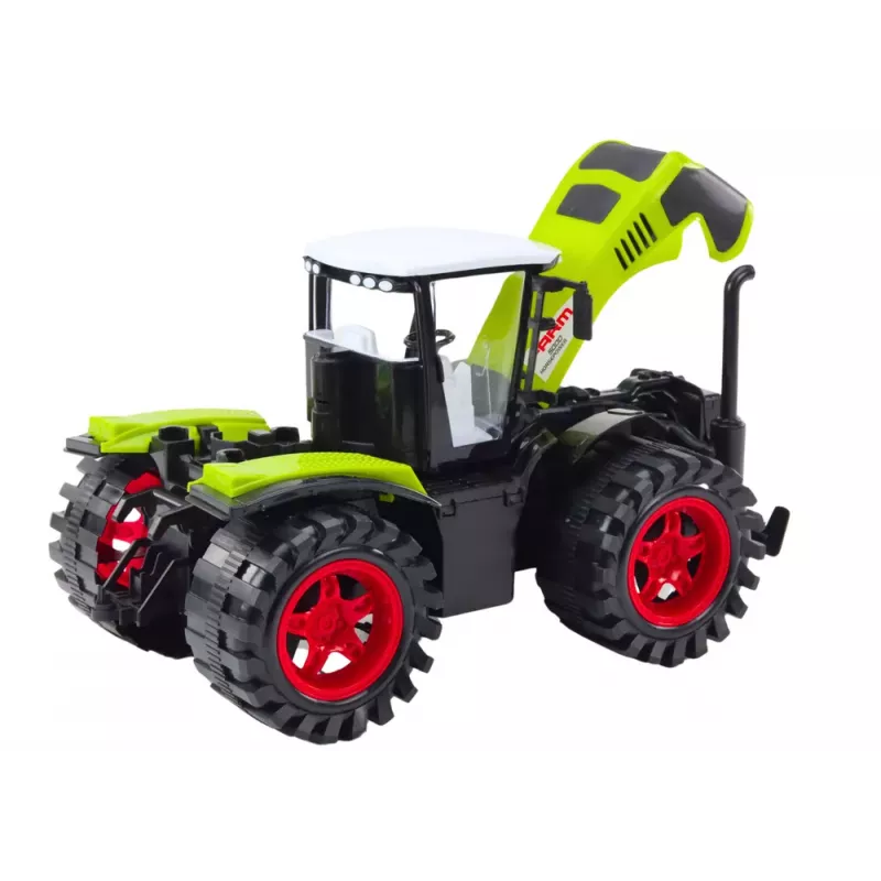 LEAN TOYS Farm Tractor Large Friction Drive Green Agricultural Vehicle
