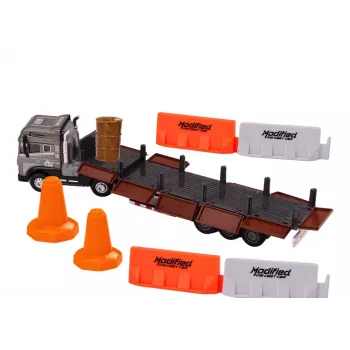 LEAN TOYS Truck With Trailer 1:24 TIR Car Truck Accessories Sounds