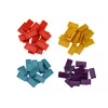 LEAN TOYS Battery-operated Green Dinosaur Car Arranging Colorful Dominoes 4 Colors of Blocks