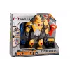 LEAN TOYS Skrūvējamais robots ar urbi un skrūvgriezi, gaismas un skaņas efekti, dzeltens