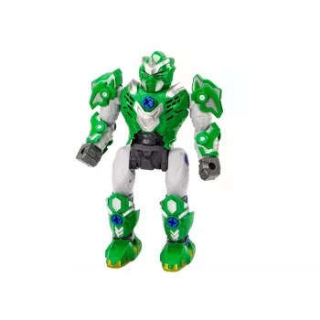 LEAN TOYS Skrūvējamais Robots ar Instrumentiem, Skaņu un Gaismu Zaļš