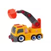 LEAN TOYS Cartoon Truck With Crane To Dismantle DIY Orange