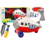 LEAN TOYS Cartoon Airplane Twisting Wings DIY Red