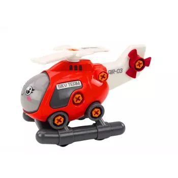 LEAN TOYS DIY Turning Cartoon Helicopter Red