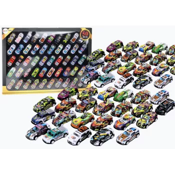 LEAN TOYS Atsperu komplekts automašīnām, motorizētām mašīnām, krāsains, 50 gab.