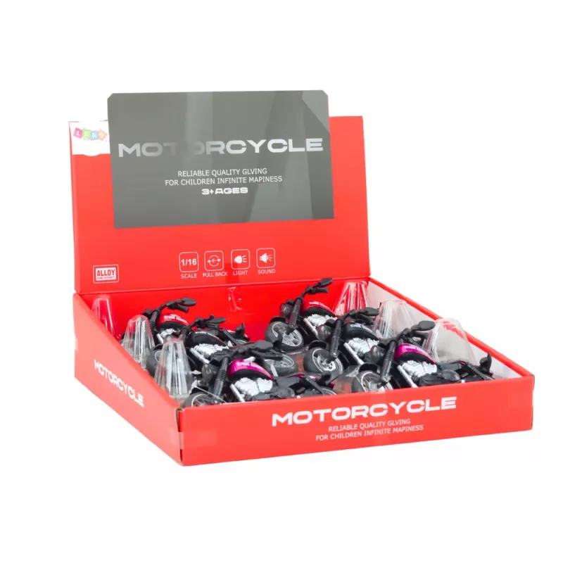 LEAN TOYS Harley Sports Motorcycle with Friction Drive 3 Colors