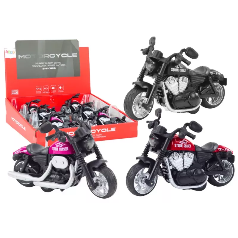 LEAN TOYS Harley Sports Motorcycle with Friction Drive 3 Colors
