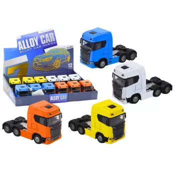 LEAN TOYS Truck Without Trailer 1:32 Tilting Metal Canopy Lights Sounds Drive