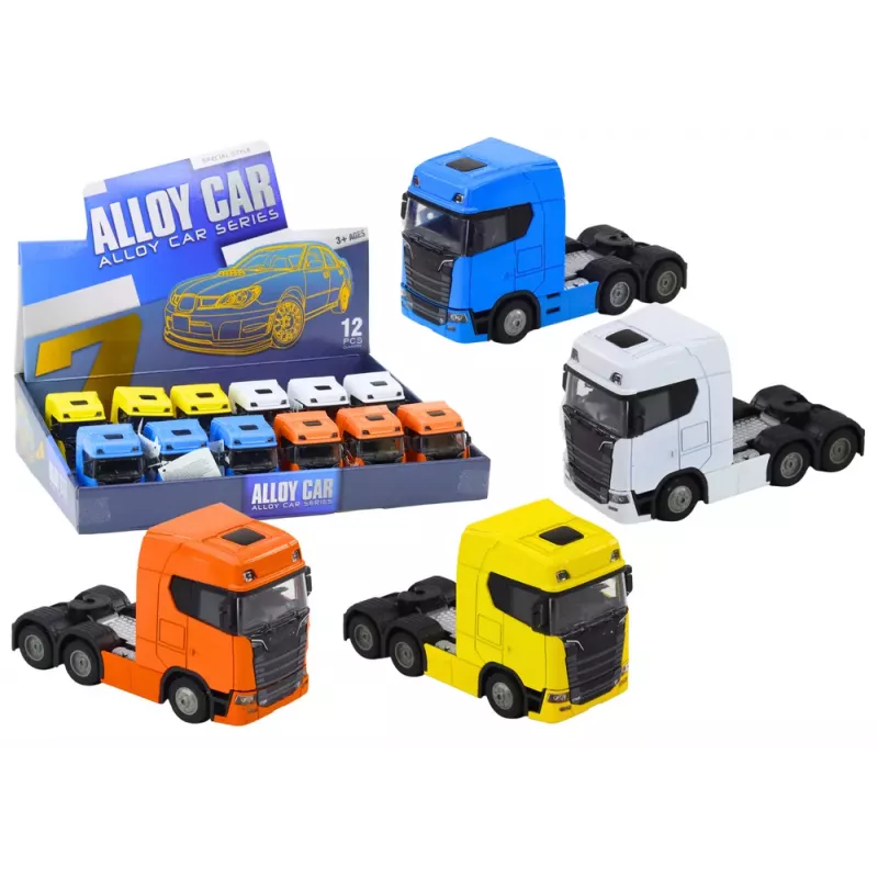 LEAN TOYS Truck Without Trailer 1:32 Tilting Metal Canopy Lights Sounds Drive