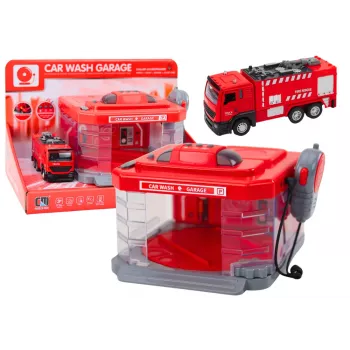 LEAN TOYS Fire Department Wash Walkie Talkie Lights Sounds Water