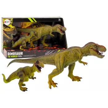 LEAN TOYS Dinozauru figūru komplekts Tiranozaurs ar mazo reālistisku 2 gab.