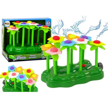 LEAN TOYS Garden Toy Water Flowers Sprinkler Fountain For Children Backlight