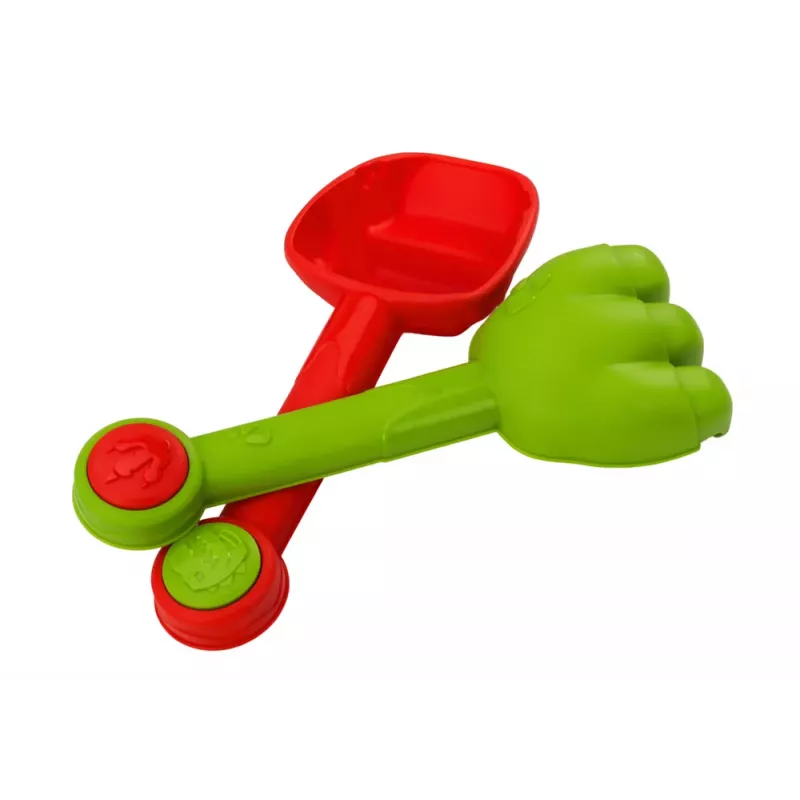 LEAN TOYS Smilšu spaiņu komplekts ar dušas lejkannu un dinozauru veidnēm
