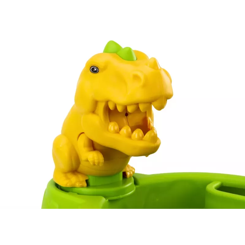 LEAN TOYS Smilšu spaiņu komplekts ar dušas lejkannu un dinozauru veidnēm