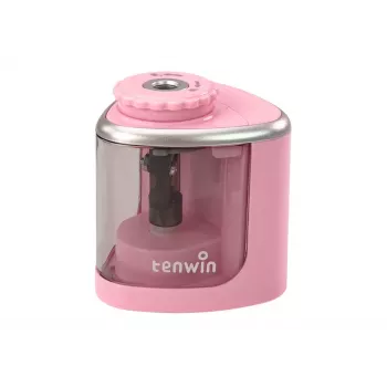 LEAN Electric Pink Sharpener for Crayons and Pencils 6-8 mm