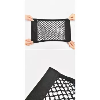 LEAN Auto bagāžnieka tīkla organizators ar skrūvējamu kabatu 20 x 26 cm