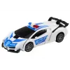 LEAN TOYS R/C Police Car 2in1 Car Robot Sounds Lights