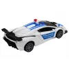 LEAN TOYS R/C Police Car 2in1 Car Robot Sounds Lights