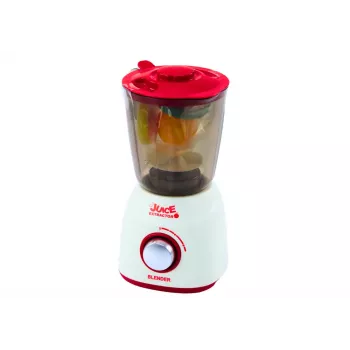 LEAN TOYS Blender for Children with Rotating Lights, Sound Effects, and 3 Play Fruits