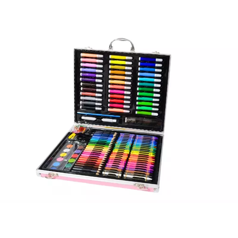 LEAN Artistic Set in a Suitcase with a Unicorn Pink 150 EL