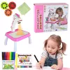 LEAN TOYS Unicorn Drawing Projector with Markers and Inserts, Pink