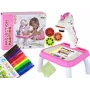 LEAN TOYS Unicorn Drawing Projector with Markers and Inserts, Pink