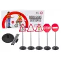 LEAN TOYS Educational Road Signs Warning Set 5 Pcs 70cm