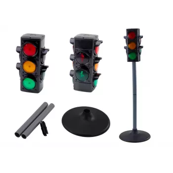 LEAN TOYS Policeman Educational Set Traffic Control Signal 10 Pieces